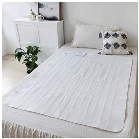 Electric Heated Blanket, Super Cosy Fleece Mattress Throw Pad, Under Bed Comfort, Detachable Controller, 3 Heat Settings Coverlet, Mantle, Easy Care, Machine Washable (Double)