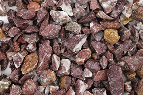 Splitt Rouge Royal 8-16 mm ungewaschen 20 kg Sack Gabione Gabionenfüllung Deko Garten Ziersplitt