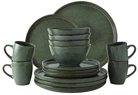 Dutch Rose Serenity Set 16 Teilig Geschirrset Groen Steingut