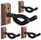 Supporto da parete per chitarra 4 Pack, supporto per chitarra con gancio morbido regolabile per chitarre di tutte le dimensioni, porta basso da muro a forma di U in legno duro per chitarra acustica