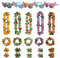 Suitedget B-090 25 Stück Hawaii Kette Blumen Partybrille Party Sonnenbrille Hawaii Party Deko Perfekt für Eine Tropische Luau-Party