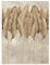 Poster Boho Style Beige Blätter 70x100 cm Hochformat - OHNE RAHMEN XXL Wandposter Kunstdruck Fotoposter Wandbild Wandbilder Wand Bild auf Poster Wohnzimmer Schlafzimmer Küche