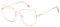 POLAROID Quadratisch Metall Brillen in Gold Copper für Damen, Brille mit Sehstärke, optional mit Sonnenbrillen tönung oder Blaulichtfilter (Modell PLD D508/G)