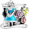 The Charmery Alice & Hatter's Tea Party Charm 925 Sterling Silver Pendant Charm Compatible with Pandora Charms,and Many Other UK Charm Bracelets.