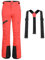 Pantaloni da Sci da Donna Cuciture Nastrate Impermeabili Ghette da Neve Integrate Ginocchio Articolato Bretelle Staccabili Regolabili Pantaloni Softshell Invernali da Esterno