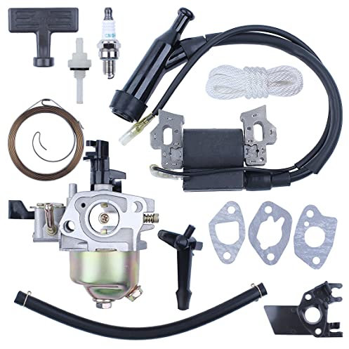 ARLOR Kit de Junta de Agarre de Resorte de Arranque de Varilla de estrangulación de Bobina de Encendido de carburador for generador de Motores h-on-da GX160 5.5HP GX200 6.5HP 168F 170F