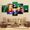 3D Bilder Wohnzimmer Schlafzimmer Wandbilder Modern Wandbild Leinwand Bilder 5 Teilig Snooker Billard Rahmenlos 200 X 100 Cm Wanddekoration Design Wandkunst 5 Stücke Leinwand Kunstdruck