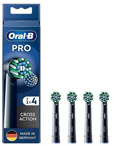 Braun Oral-B Aufsteckbürsten Pro CrossAction Schwarz 4er