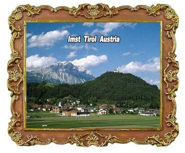 Imst Tirol Österreich Kühlschrankmagnet 3D Reise Souvenir Kühlschrank Dekoration Magnetaufkleber Handwerk Kollektion