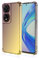 EASSGU Coque pour TCL 505 (6.75 inches), Housse de Protection de Couleur Dégradée Transparente, Étui de Téléphone Anti-Chute et Anti-Rayures - Or Noir