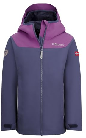 Trollkids Girls Bergen Jacket 104, Violet Blue