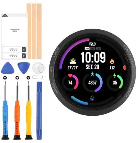 Pantalla LCD para Garmin Forerunner 935 010-01746-00 GPS Watch Display Smartwatch Pantalla Táctil Asamblea Reemplazo Pantalla de Cristal Digitalizador con Herramientas