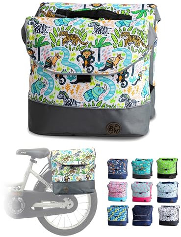 BambiniWelt by Rafael K. Gepäcktasche – Wasserabweisende Gepäckträgertasche für Kinderfahrrad 18–24 Zoll – für alle PUKY und WOOM Räder – robuste Fahrradtasche, Farbe: Modell 21 (M1)
