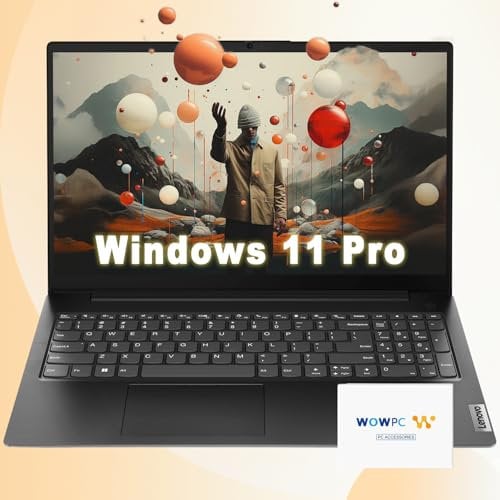 Lenovo V15 Business Laptop | Intel 4-core Processor | 15.6 FHD (1920 x 1080) | 16GB RAM | 512GB SSD | Ethernet RJ-45 | Military Durability | Windows 11 Pro | w/WOWPC 500GB External Storage