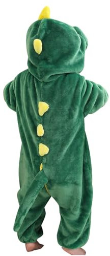 Kinder Baby Schlafanzug Winter Cartoon Tiere Strampler Hoodie Body Langarm Reißverschluss Einteilig Kapuze Plüsch Jumpsuit Halloween Weihnachten Warmer Flanell Pyjama Jumpsuit für Jungen Mädchen