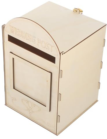 DIYEAH Cassetta Postale in Legno Retrò Porta Posta Vintage Per Ingresso Montaggio A Parete Cassetta Postale Per Villa Resistente Alla Rottura