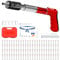 Concrete Nail Gun, Manual Steel Nails Gun Tool 5-Gear Power Adjustable Nail Shooting Gun with 100PCS 27MM Nails and 16MM/20MM Gun Tip for Cement Wall Wire Slotting Device