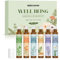 Migcaput Ätherische Öle Set Roll On 6X10ml, Aromatherapie Ätherische Ölmischung Roller Geschenkset - Beruhigen, Erneuern, Lindern, Guter Schlaf, Kopfschmerzlindern, Weihrauch und Myrrhe
