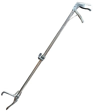 GRADENEVE Thickened Slip Stainless Steel Clamp for Crab EEL Loach Long Grilling Tongs for Barbecue Kitchen Use Reptile Grabber