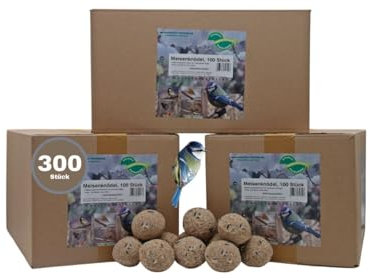 Anhaltiner Meisenknödel 300St. ohne Netz Rindertalg Wildvögel Energiequelle Fett