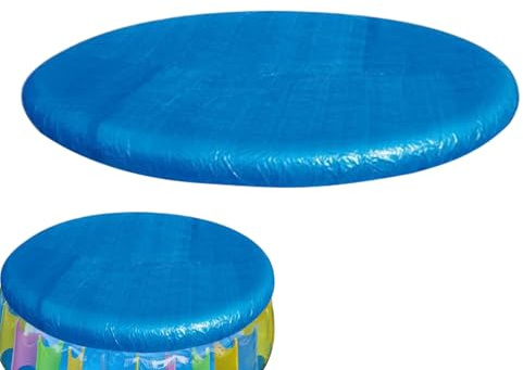Telone solare per piscina, telo a bolle rotondo, diametro vasca da bagno, copertura resistente alla polvere, per piscina gonfiabile/tubolare, protezione UV, estate e inverno, trasporto - con rinforzi