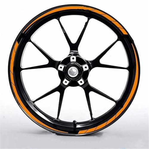 Nabenstreifen 15 Zoll Motorrad Rad Aufkleber Reflektierende Felge wasserdichte Für KYMCO AK550 2025-2017(Style 3)