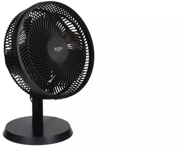 Bush 12 Inch Black Desk Fan, Compact Table Fan for Home and Office