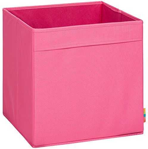 Storanda | Aufbewahrungsbox Regal | Faltbare & Extra Stabile Kallax Boxen Aufbewahrung | Aufbewahrungskorb Regalbox für Würfelregal | Ideal für Zuhause & Kinderzimmer | 33x33x33 cm | Pink