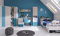 QMM TraumMoebel Jugendzimmer Kinderzimmer komplett Space Set A Eckschrank 2 Standregale Schreibtisch Wandregal Bett 200x90 NEU