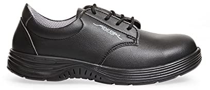 Abeba BB493-42 X-ljus mikrofiber snörning säkerhetssko, S2, FO, SRC, storlek 42, svart