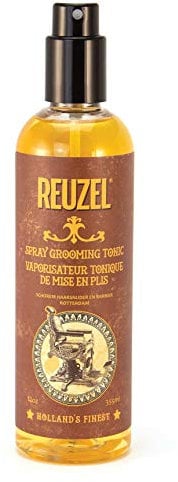Reuzel Hairspray Grooming Tonic - Subtle Apple, Peppermint Fragrance - Perfect for Blow Drying - Ideal for Volume, Lift and Texture - Low Shine - Protects Hair from All Thermal Styling - 355 ml