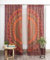 Popular Handicrafts Vorhänge, indisch, Hippie Bohemian, wunderschöner Elefant, Bordeauxrot, 2x H210 x B96 cm, für Wohnzimmer, Dekoration