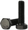 M8 x 40 mm Sechskantschrauben, Vollgewinde, Stahllegierung, Güte 12,9, schwarzes Oxid-Finish, Menge: 15