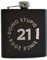 Stupid Since... Engraved Hip Flask - Funny 21st Birthday Gift for Men Women