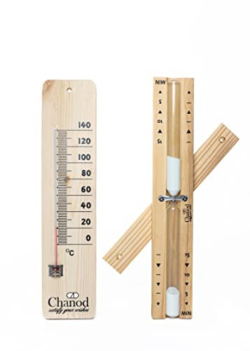 Zegar do sauny klepsydra 15 min, termometr do sauny 140°C, zestaw do sauny 2.0