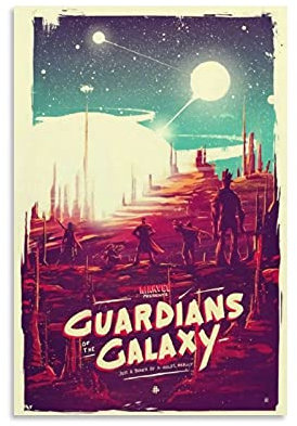 Guardians of the Galaxy Kunst-Poster, dekoratives Gemälde, Leinwand, Wandkunst, Wohnzimmer, Poster, Schlafzimmer, 50 x 75 cm