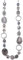 Bulinlin Damen Lange Perlenkette Statement Boho Silber Metallkette Hochzeitstag Modeschmuck Geschenke Pullover Halskette für Frauen（Grey）