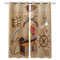 ADKMC Blickdichte Vorhänge, Verdunkelungsvorhang - Pirat Papagei Schatz Schädel 170X200Cm - Blickdichter Vorhang Mit Ösen, Polyester Mit 3D-Druck, Für Schlafzimmer, Geräuschreduzierung 2 Stück