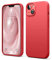 elago Liquid Silicone Case Kompatibel mit iPhone 13 Hülle (6,1), Hochwertiges Silikon, Rundumschutz Handyhülle : 3-Layer Struktur Schutzhülle, Kratzfestes Weiches Mikrofaserfutter (Rot)