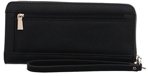 GUESS Women Laurel SLG Large Zip Around Wallets, Black