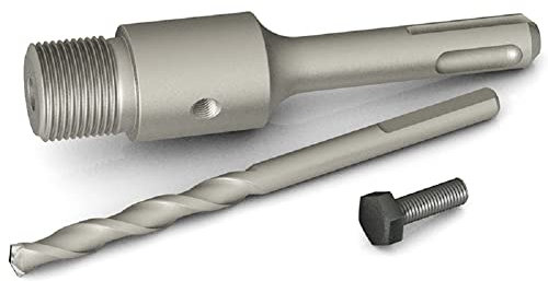 SYDARSYN Adaptateur SDS Plus 110mm + Foret de Centrage, pour Scie à Cloche Trépan Couronne Carotteuse