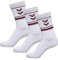 hummel Unisex Hmlstripe Crew 3-pack Sock, BURGUNDY, 46-48 EU