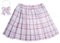 Maeau Jupe Plissée Écossaise Enfant Fille Jupe à Carreaux Courte Mini Kilt Tartan Jupe Évasée École de Ecoliere Patineuse Tennis Collège et Jupes-Shorts Coton Taille Elastique Rose 7-8 Ans 140