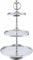 Marrakesch Deko Aesthetic Etagere 3 Etagen Obstschale rund Silber 48 cm hoch | Sevierplatte 3 Tabletts als Candybar Küche oder Wohnzimmer Deko modern | Cupcake Ständer Tortenständer aus Aluminium