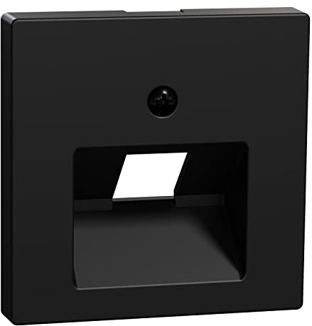 Schneider Electric Merten Zentralplatte für UAE-Einsatz, aus recyceltem Material, 1-fach, System M, schwarz matt, Artikelnummer MEG4521-0403