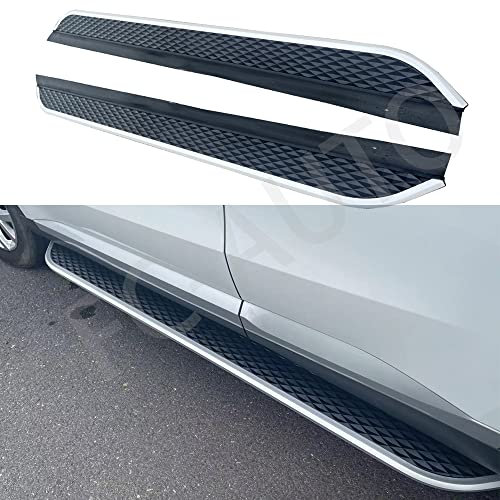 FTAPACCE Lot de 2 marchepieds latéraux en aluminium pour VW Touareg 2011-2018