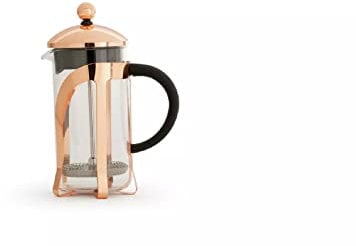 Martin Mart 3 Cup Cafetiere Curvaceous In Copper And Glass With A Smooth Black Handle It Serves Up An Industrial Look That's Bang On Trend - Copper