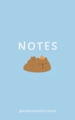 capybara notebook, agenda, planner