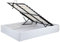 MEUBLE COSY Polsterbett 140x190cm Doppelbett mit Stauraum und Lattenrost Bett aus Kunstleder Bettgestell Bettrahmen Weiß