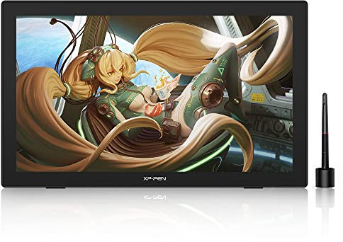 XP-PEN Artist 24 FHD Tableta gráfica con pantalla de 23,8 pulgadas, 1920 x 1080, lápiz sin batería con 8192 niveles, 132% sRGB, para dibujo digital, edición de fotos, modelado 3D